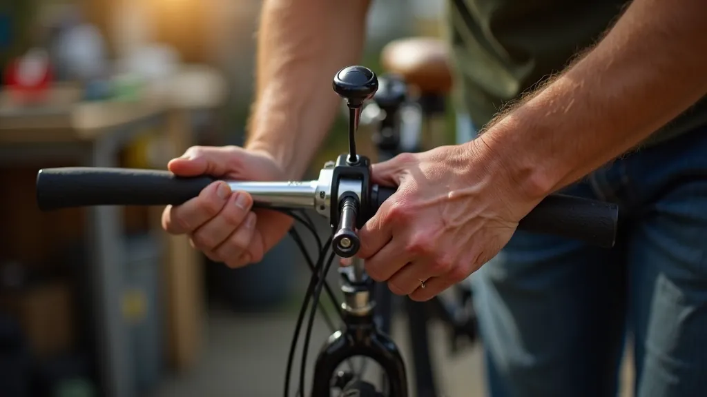 Hands adjusting bicycle gears